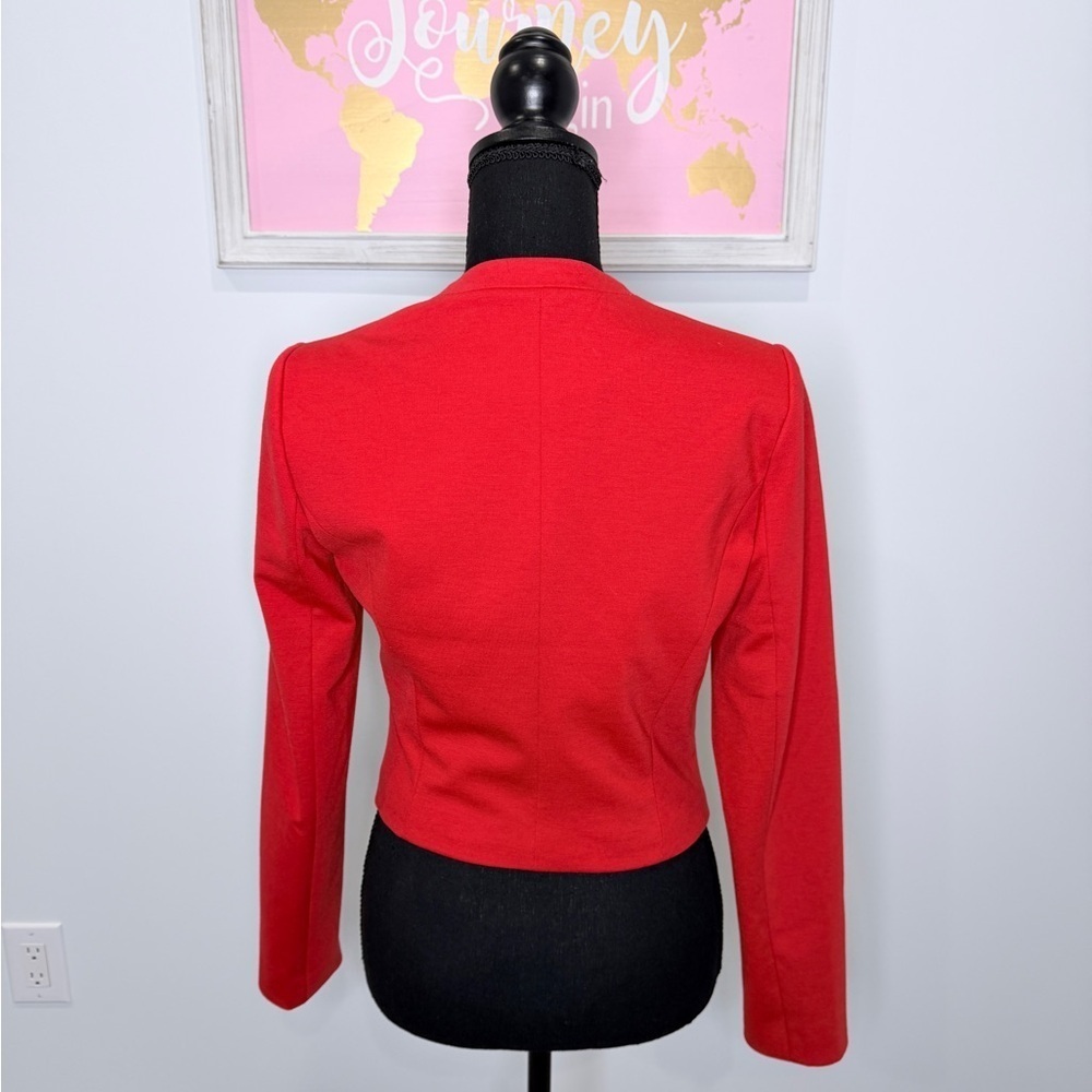 Forever 21 Red Cropped Blazer - Picture 3 of 6